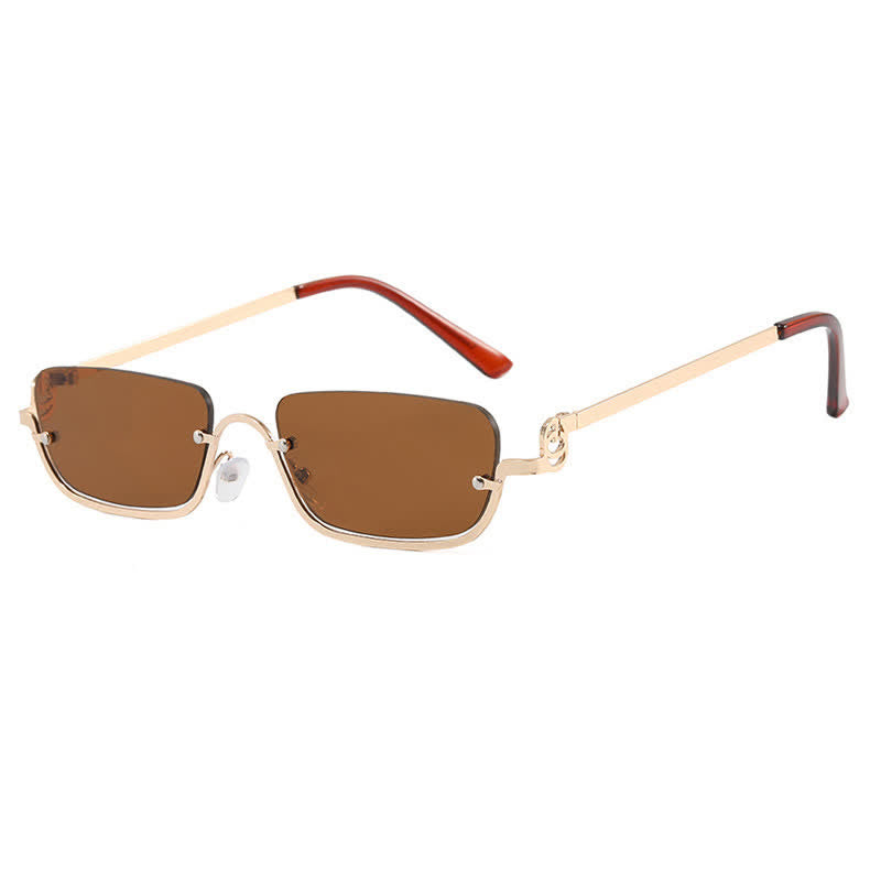 Spykay™ SG60874 Trendy Semi-Rimless Rectangle Frame Sunglasses