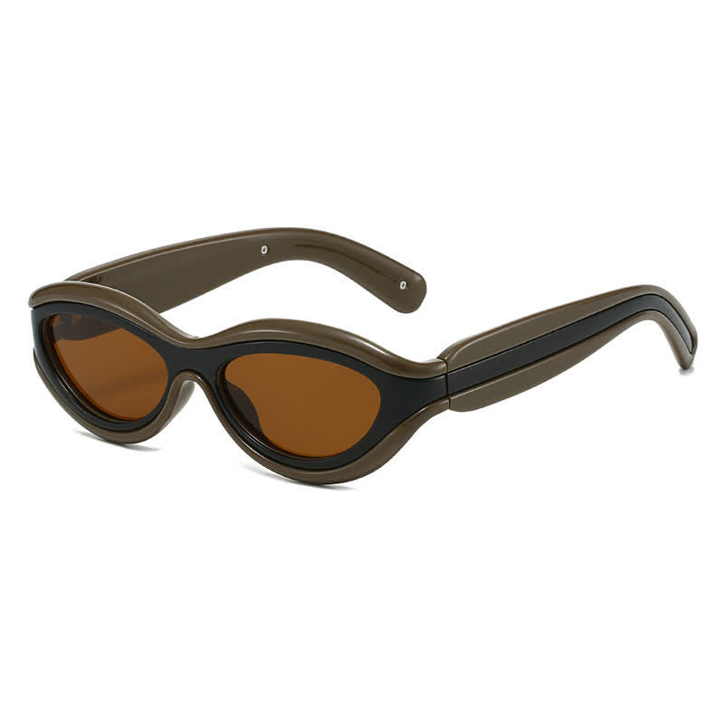 Spykay™ SG60734 Leopard Print Cat Eye Frame Retro Sunglasses