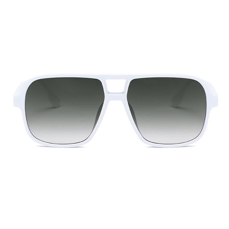Spykay™ SG60730 Double Bridges Square Frame Vintage Sunglasses