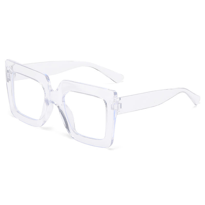 Spykay™ EG26913 Oversized Square Frame Fashion Anti-blue Light Thick Glasses