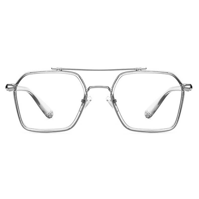 Spykay™ EG26920 Unsiex Square Frame Anti-blue Light Double Bridges Retro Glasses