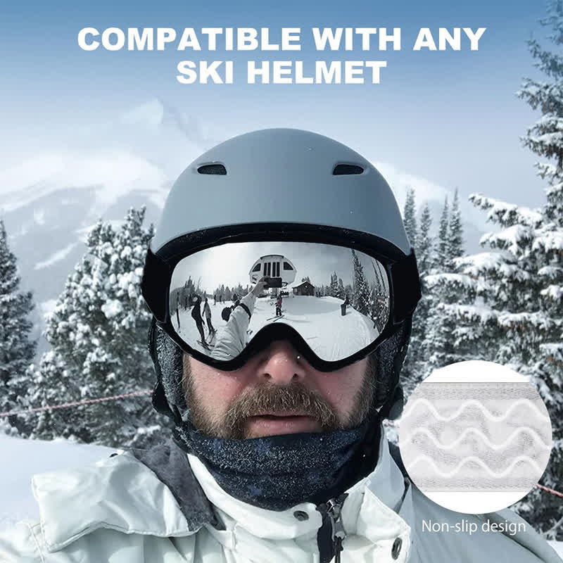 Spykay™ SG60981 Large Frame Anti Fog Over Glasses Ski Goggles for Men Women