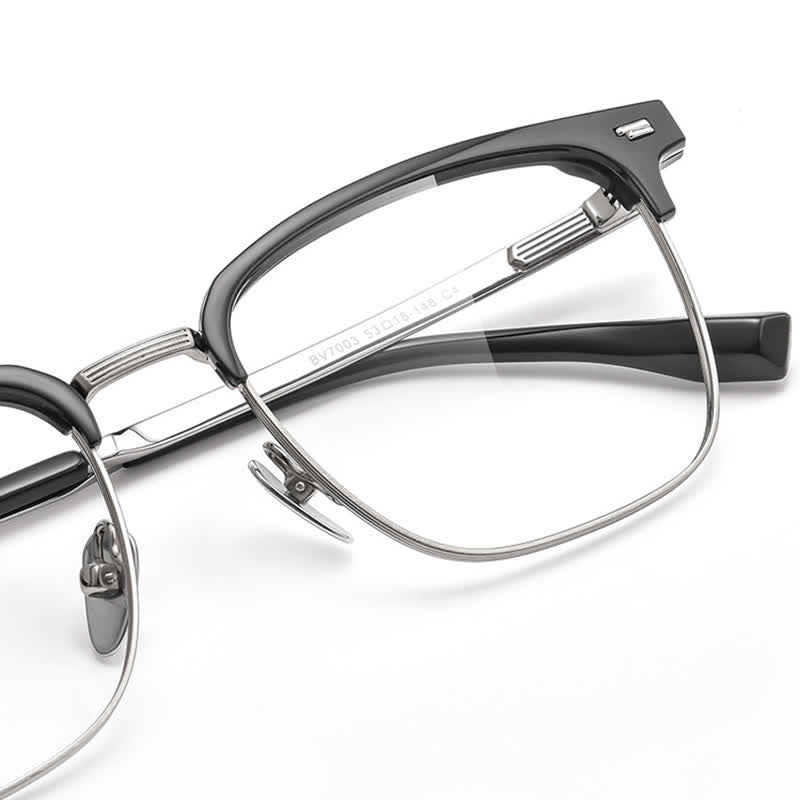 Spykay™ EG26919 Unsiex Retro Square Frame Anti-blue Light Browline Glasses