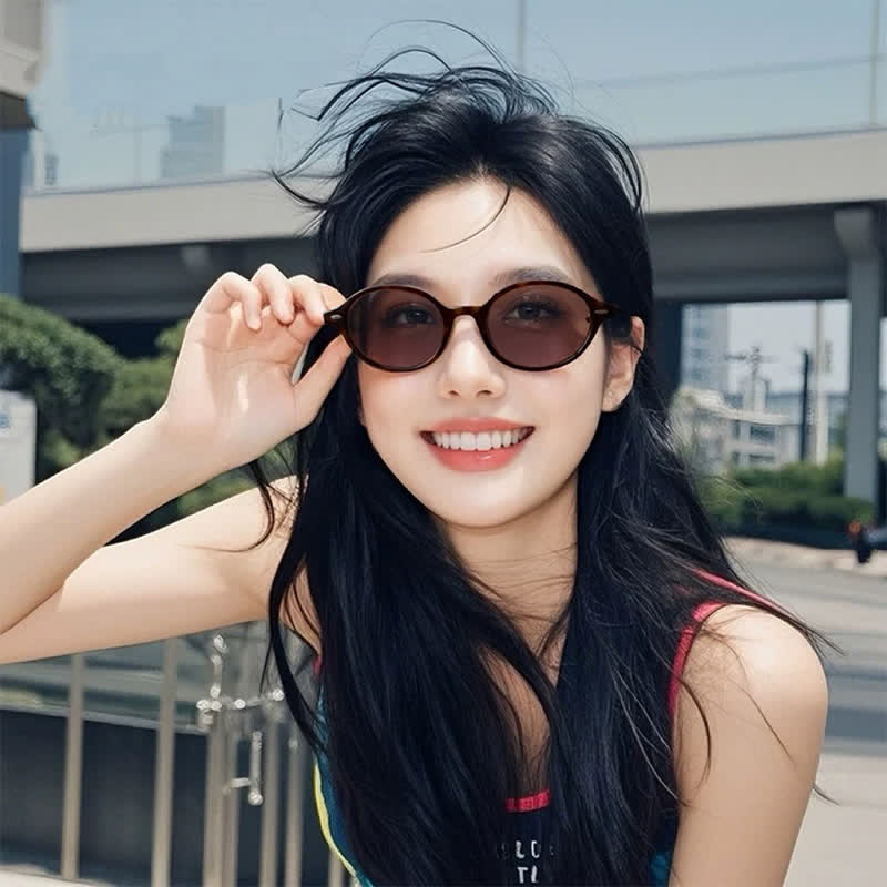 Spykay™ SG60815 Simple Vinatge Round Frame Polarized Sunglasses