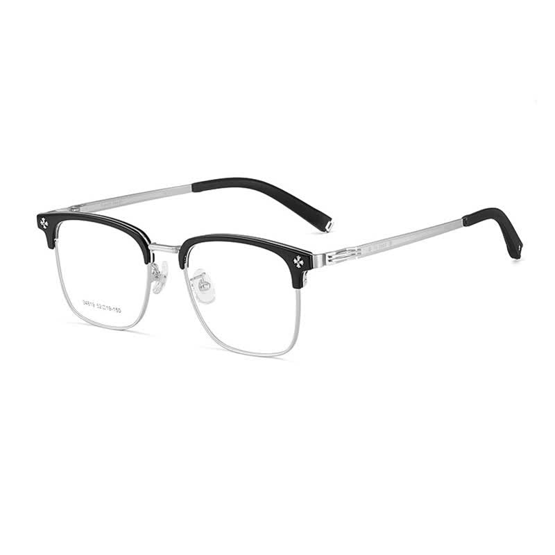 Spykay™ EG26925 Gothic Cross Unisex Square Frame Anti-blue Light Retro Browline Glasses