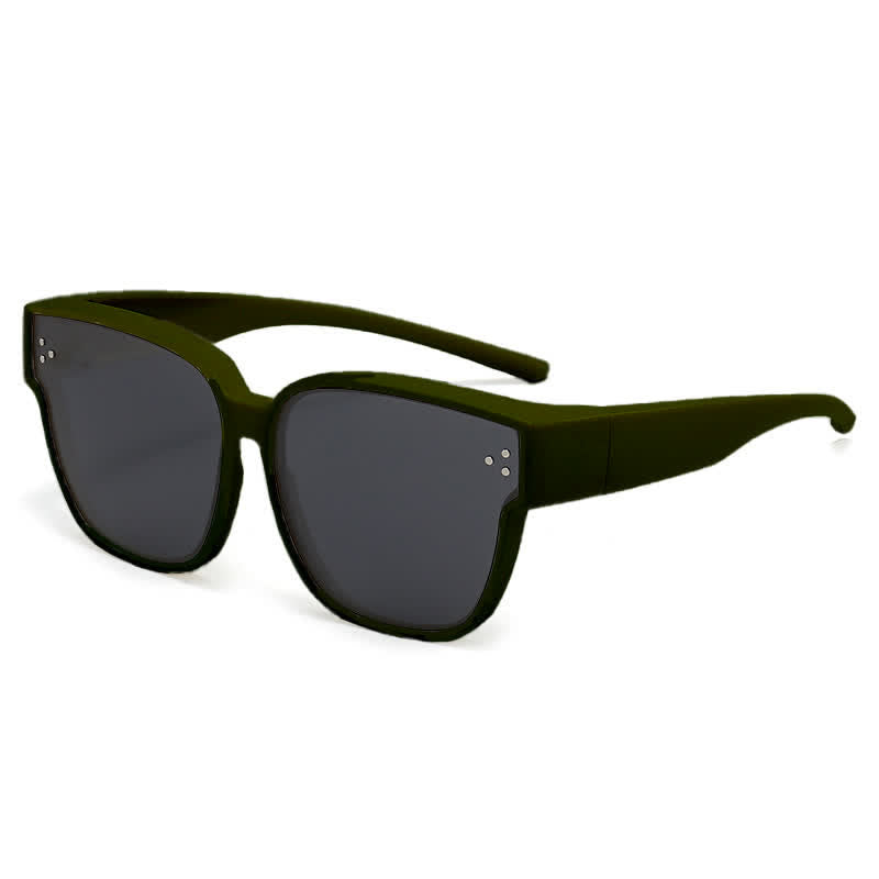 Spykay™ SG61006 Fit Over Glasses Square Frame Classic Polarized Sunglasses for Women Men