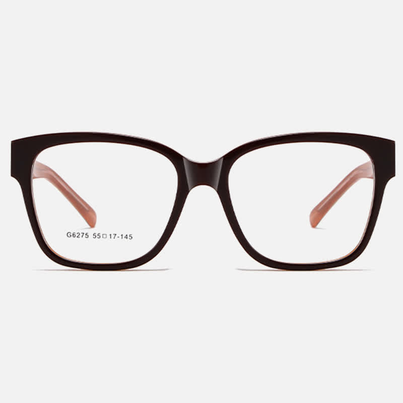 Spykay™ EG26788 Tortoise Shell Pattern Square Frame Anti-blue Light Classic Glasses
