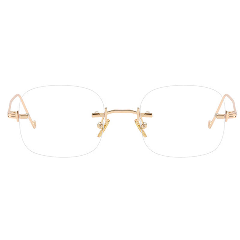 Spykay™ EG26888 Square Frame Anti-blue Light Retro Rimless Glasses
