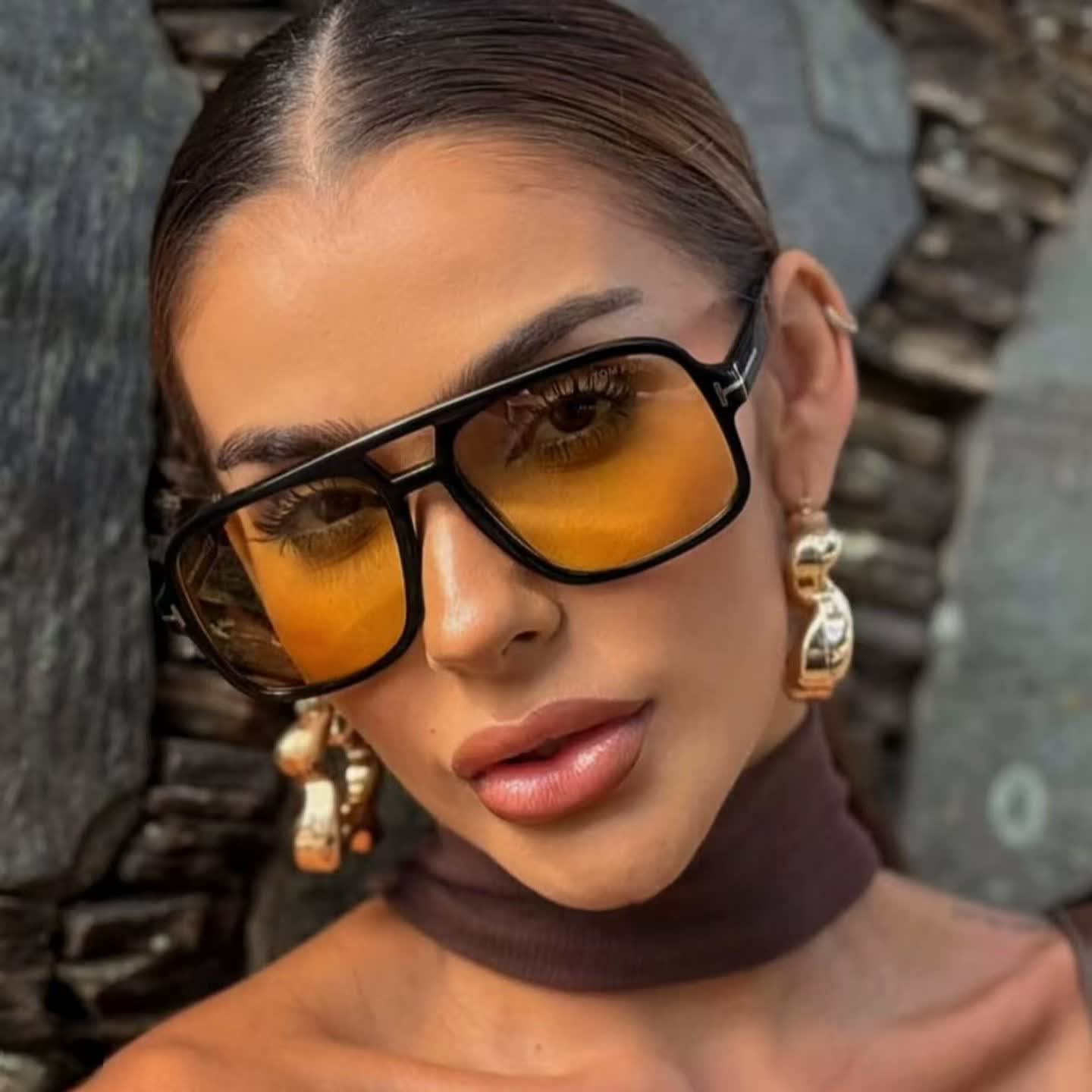 Spykay™ SG60710 Double Bridges Retro-Vintage Aviator Sunglasses