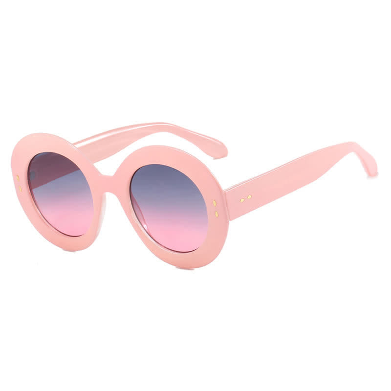 Spykay™ SG60923 Simple Oversized Round Frame Trendy Sunglasses