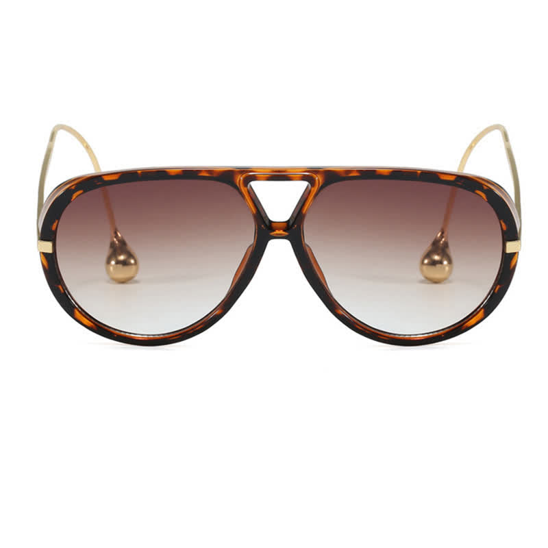 Spykay™ SG60673 Double Bridges Metal Temples Aviator Sunglasses