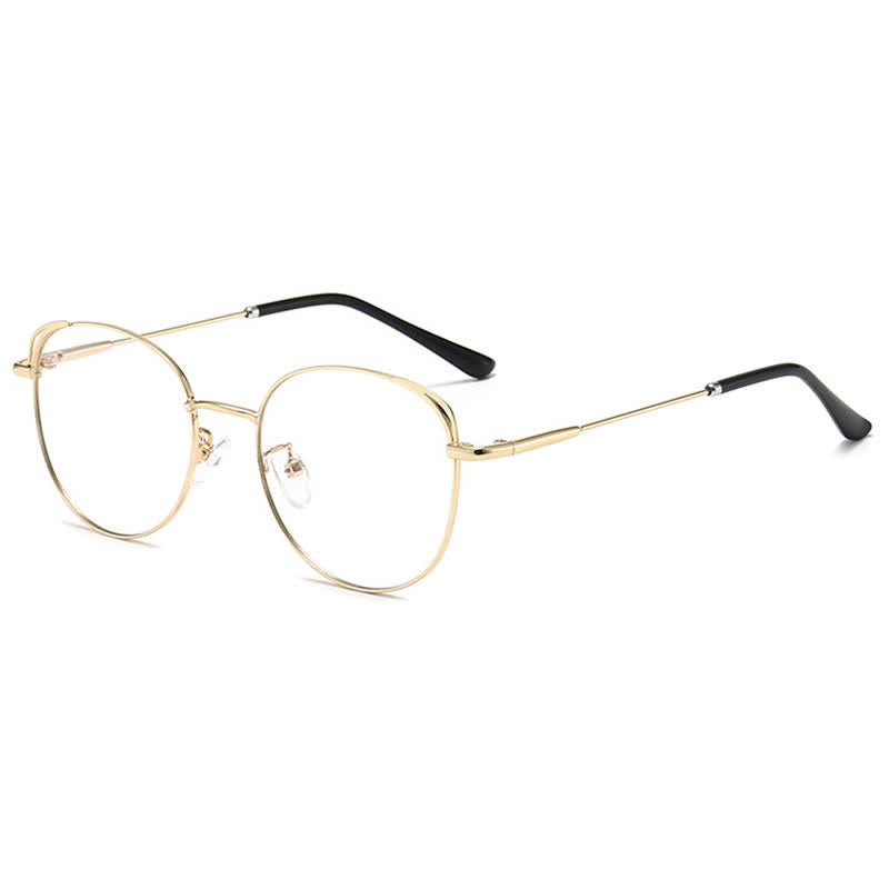 Spykay™ EG26840 Fashion Cat-Eye Metal Oval Frame Anti-blue Light Glasses