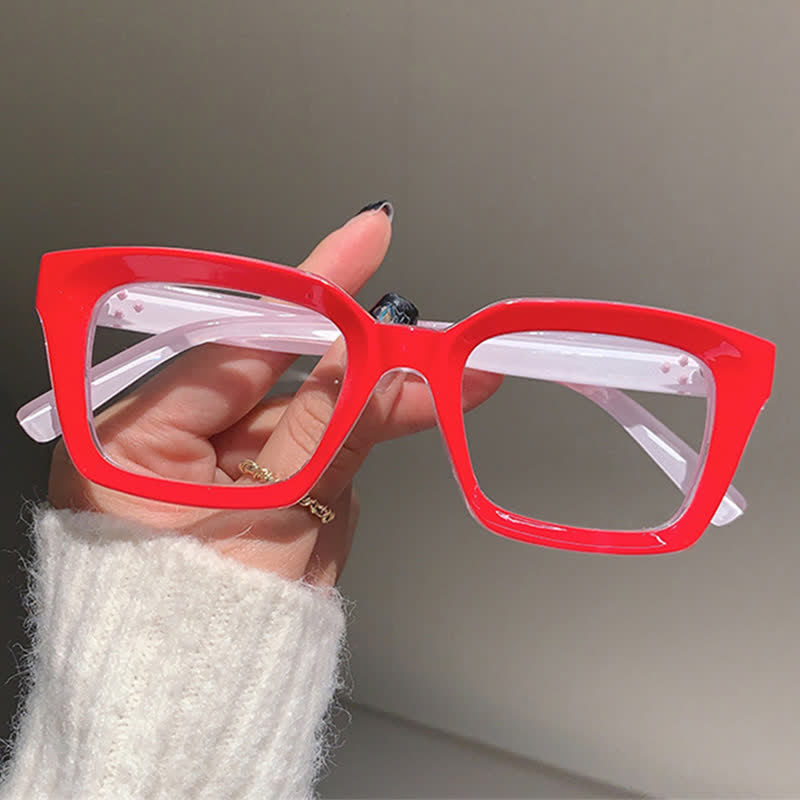 Spykay™ EG26877 Classic Simple Square Frame Concave Lenses Anti-blue Light Thick Glasses