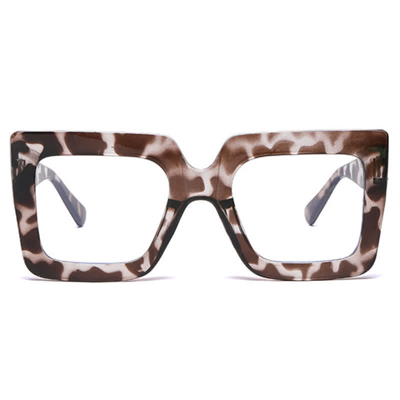 Spykay™ EG26913 Oversized Square Frame Fashion Anti-blue Light Thick Glasses