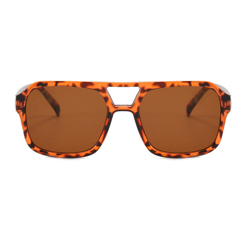 Spykay™ SG60718 Double Bridges Square Frames Retro-Vintage Sunglasses