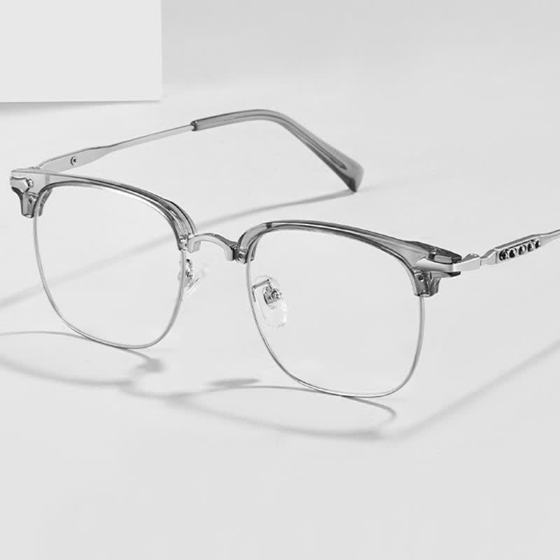 Spykay™ EG26897 Classic Square Frame Anti-blue Light Browline Glasses