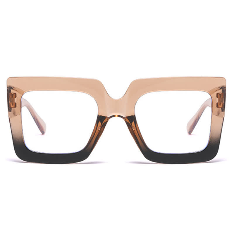 Spykay™ EG26913 Oversized Square Frame Fashion Anti-blue Light Thick Glasses
