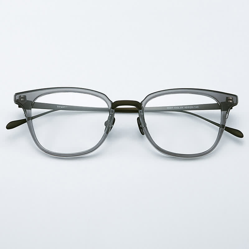Spykay™ EG26727 Square Titanium Frame Anti-blue Light Glasses For Men