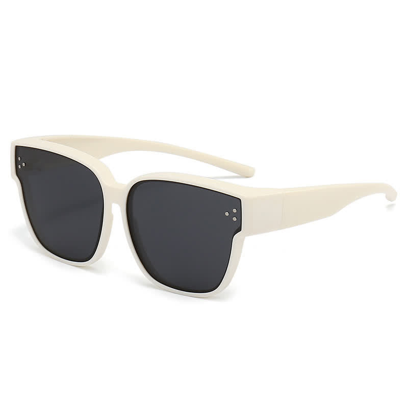 Spykay™ SG61006 Fit Over Glasses Square Frame Classic Polarized Sunglasses for Women Men