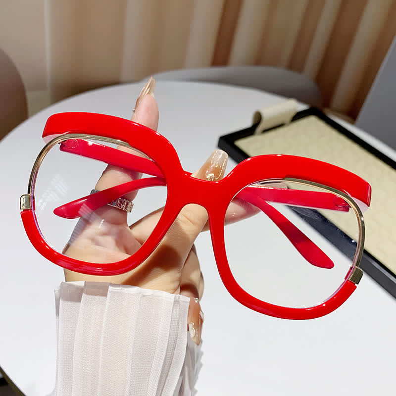 Spykay™ EG26670 Anti-blue Light Round Frames Owl Oversized Eyeglasses