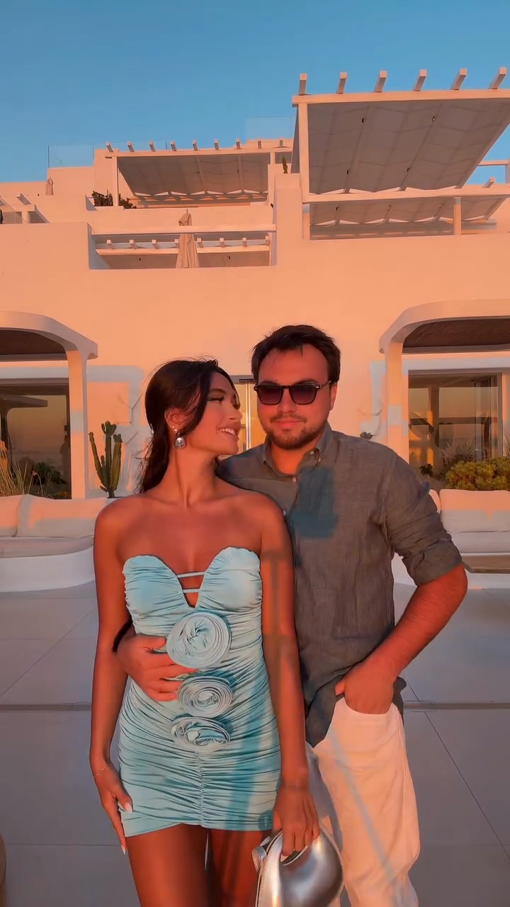 Light Blue Strapless Mini Dress