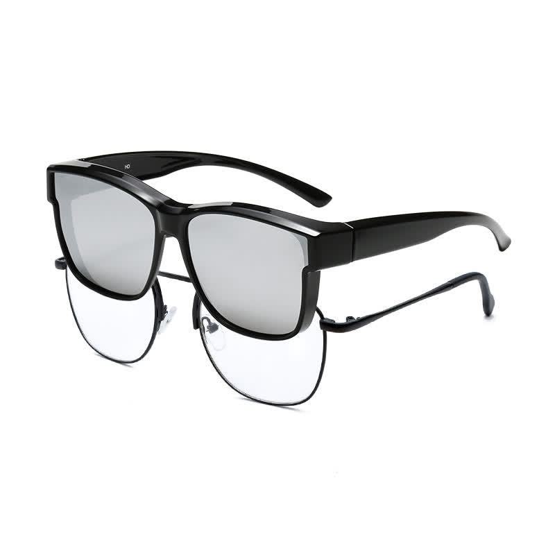 Spykay™ SG61038 Fit Over Glasses Square Frame Polarized Sunglasses