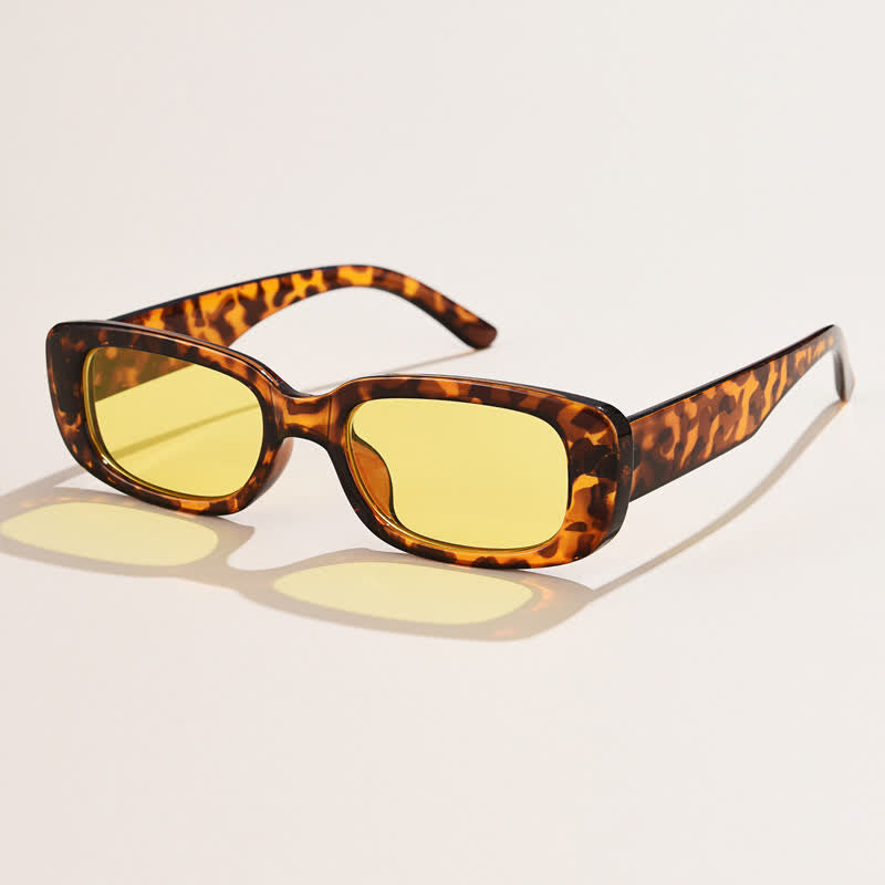 Spykay™ SG60996 Rectangle Small Thick Frame Vintage Sunglasses
