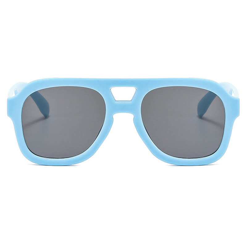 Spykay™ SG60832 Double Bridges Thick Frame Hipster Aviator Sunglasses