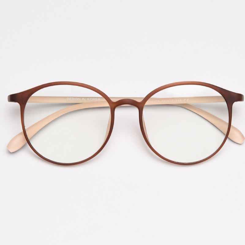 Spykay™ EG26865 Large Round Frame Anti-blue Light Simple Classic Lightweight Glasses