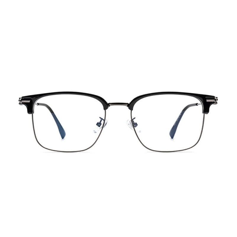 Spykay™ EG26924 Retro Gothic Cross Unisex Square Frame Anti-blue Light Browline Glasses
