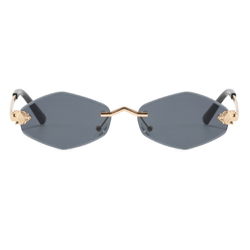 Spykay™ SG60684 Rhombus Frame Rimless Sunglasses