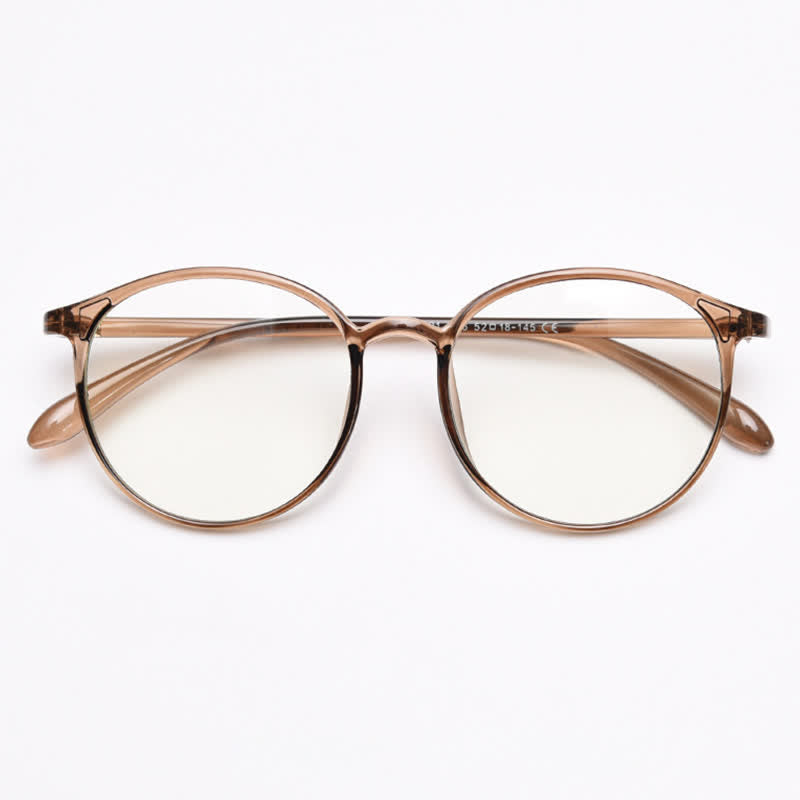 Spykay™ EG26865 Large Round Frame Anti-blue Light Simple Classic Lightweight Glasses