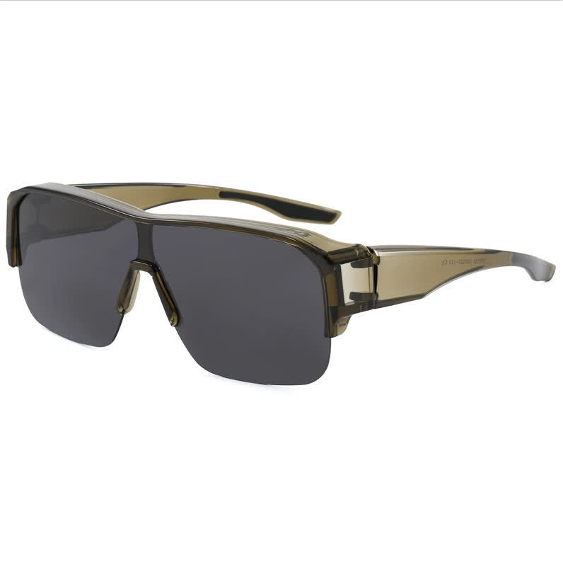 Spykay™ SG60959 Fit Over Glasses Semi-Rimless Polarized Sunglasses for Sports&Driving