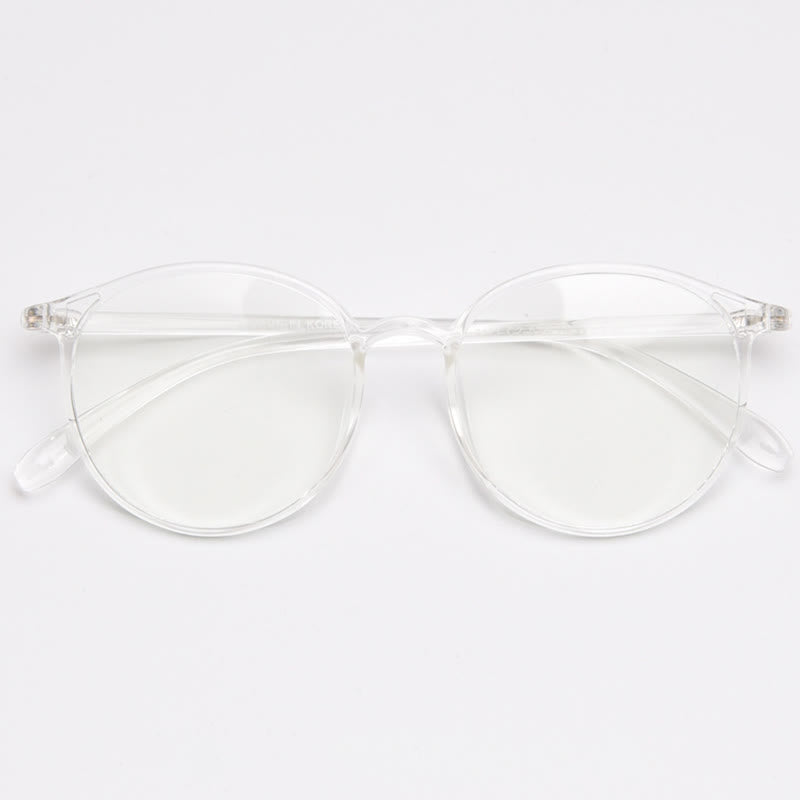 Spykay™ EG26865 Large Round Frame Anti-blue Light Simple Classic Lightweight Glasses