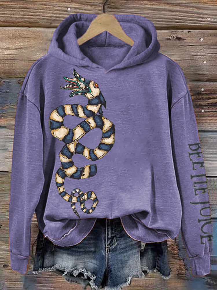 Halloween Horror Movie Oil Painting Art Print Vintage Hoodie