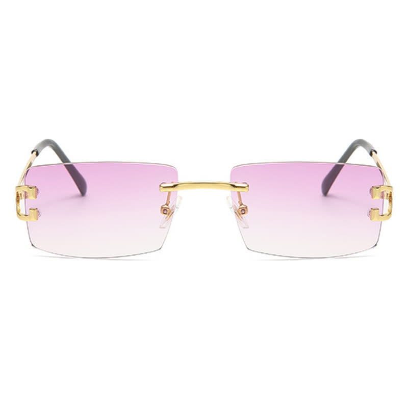 Spykay™ SG60922 Rectangle Frame Trendy Rimless Sunglasses