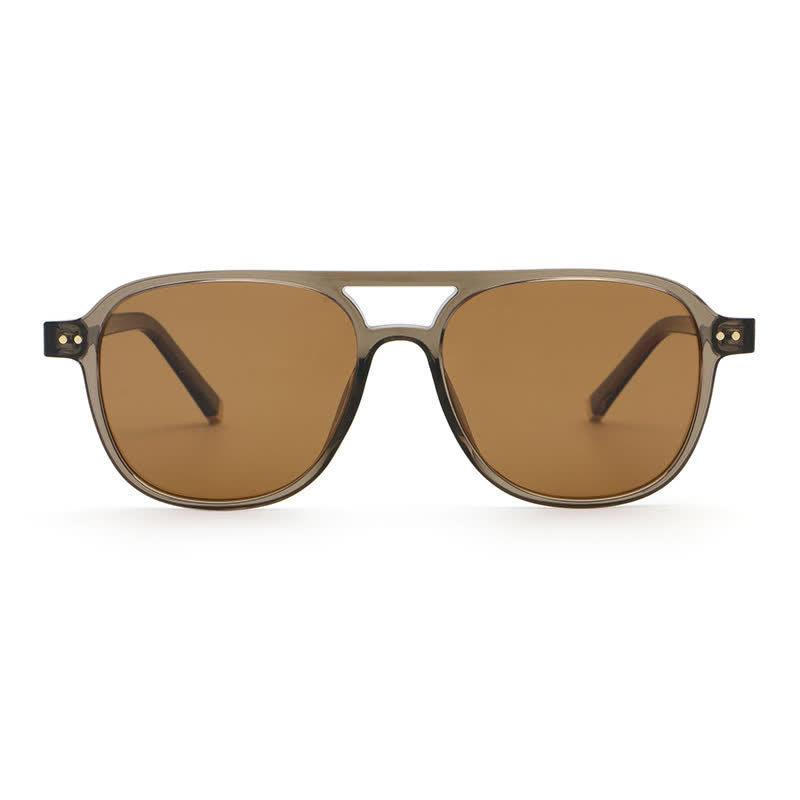 Spykay™ SG60736 Double Bridges Polarized Aviator Sunglasses