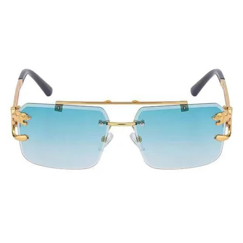 Spykay™ SG60826 Men's Cool Rimless Leopard Frame Sunglasses