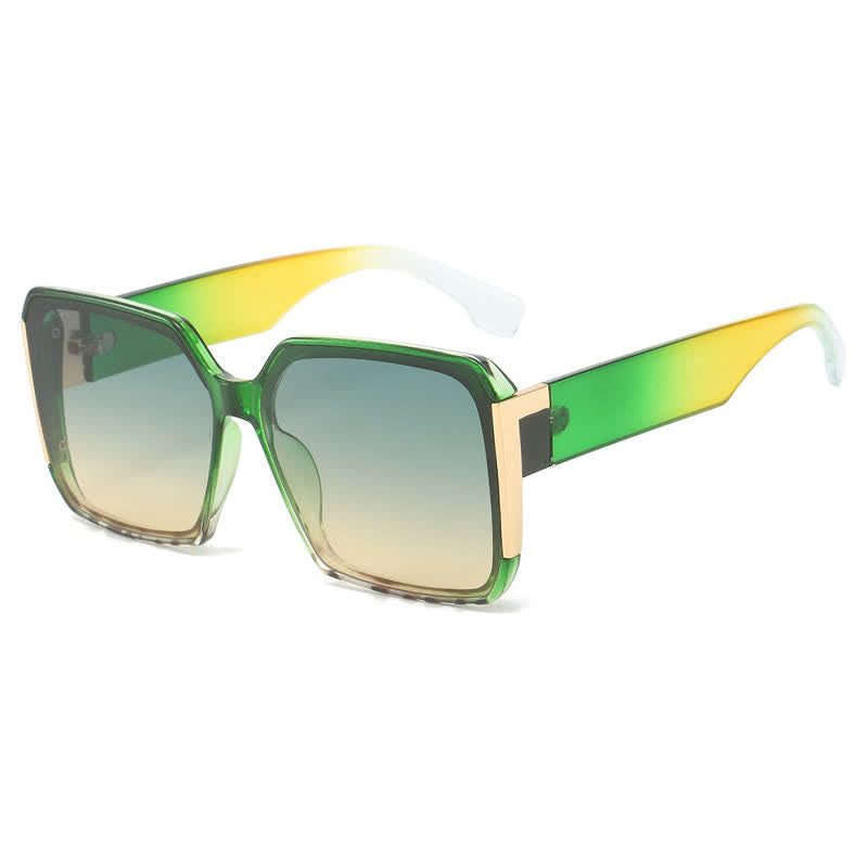 Spykay™ SG60836 Square Frame Oversized Rimless Sunglasses
