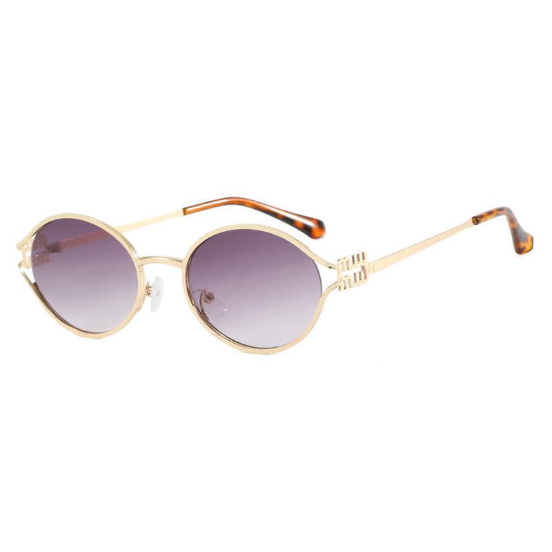 Spykay™ SG60678 Vintage Oval Frame Metal Sunglasses