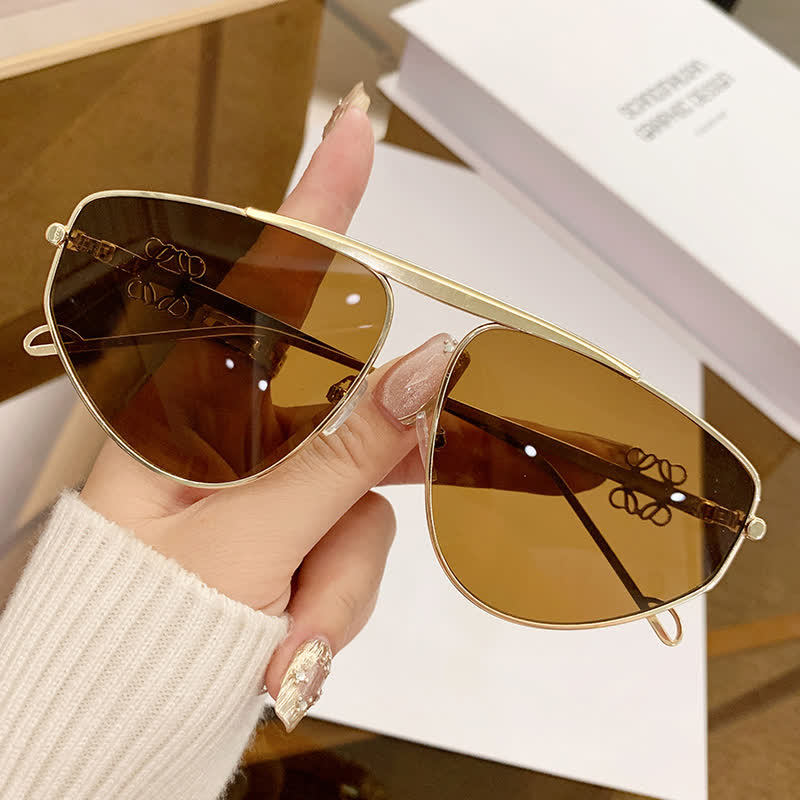 Spykay™ SG60906 Hollow-out Irregular Aviator Sunglasses
