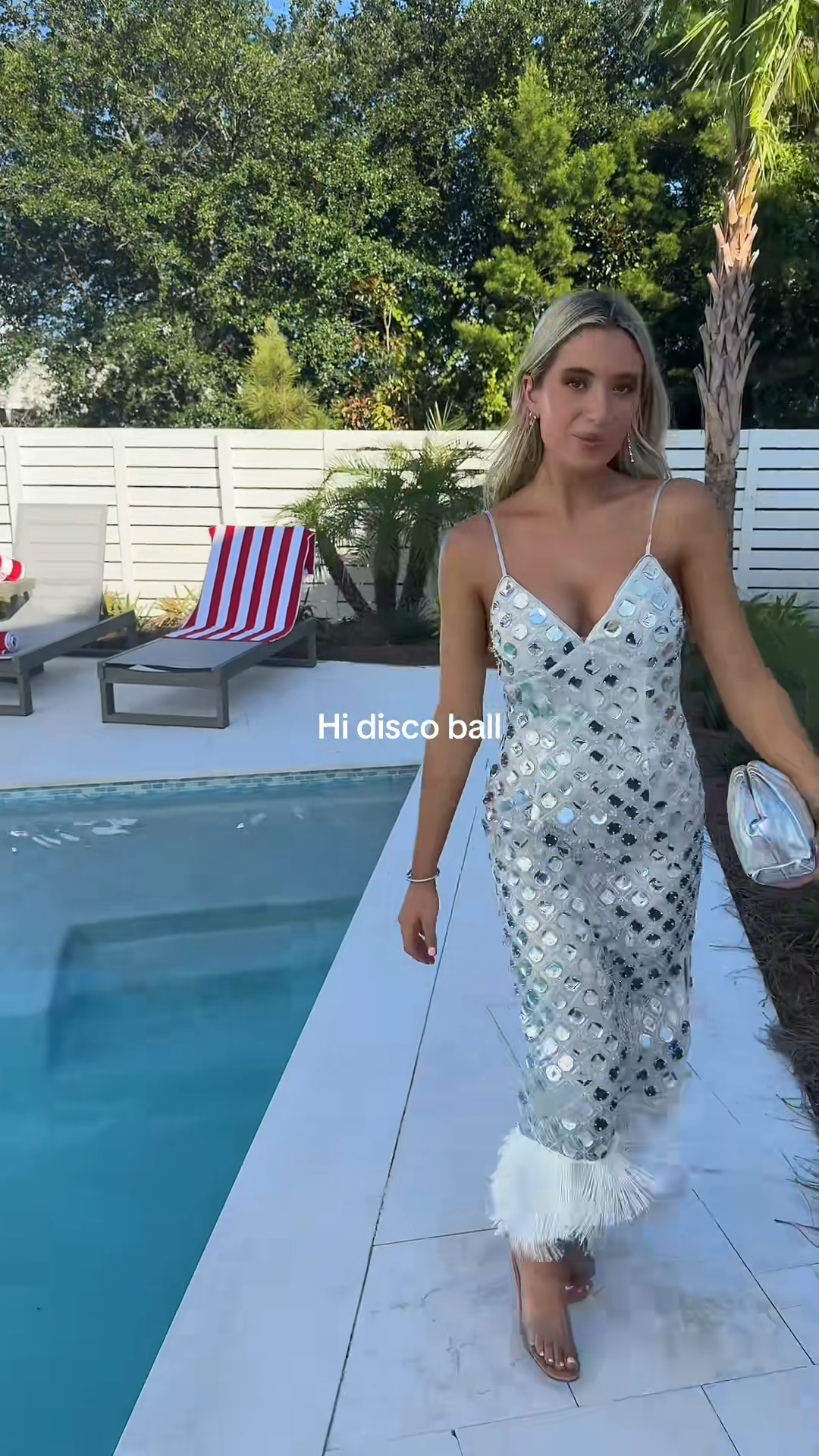 Sequin - Embellished Fringed Midi Dress