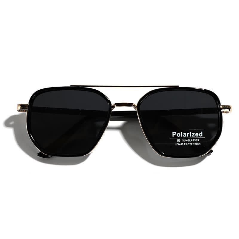 Spykay™ SG60733 Geometric Frame Double Bridges Driving Polarized Sunglasses