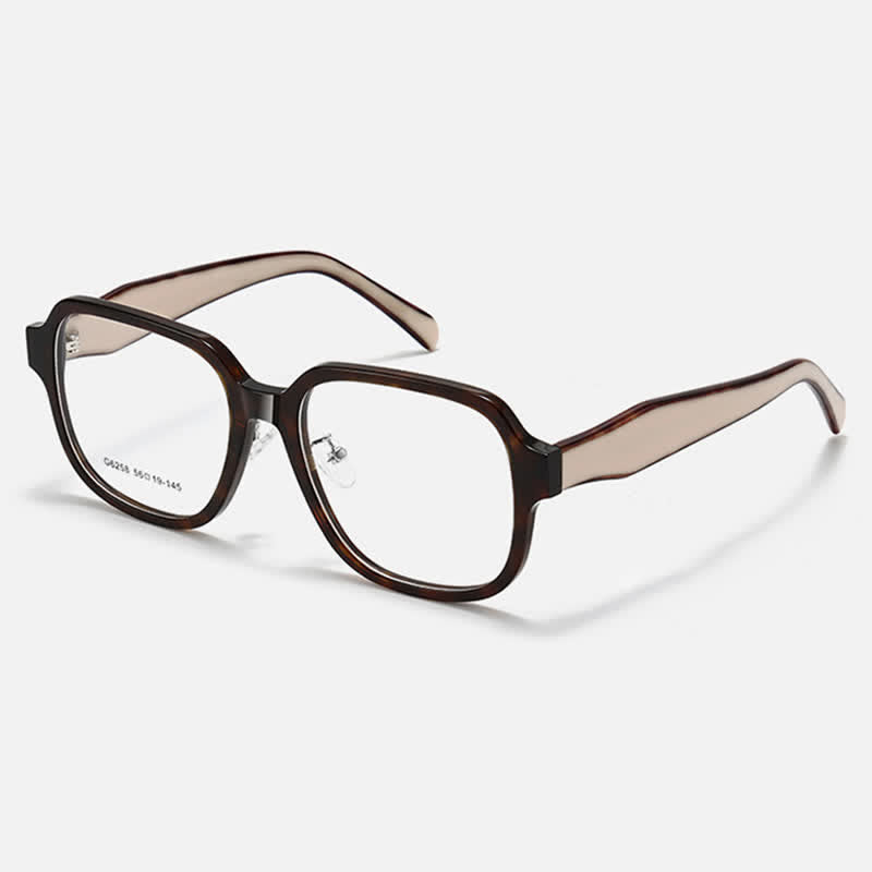 Spykay™ EG26792 Classic Tortoise Shell Pattern Square Frame Anti-blue Light Glasses
