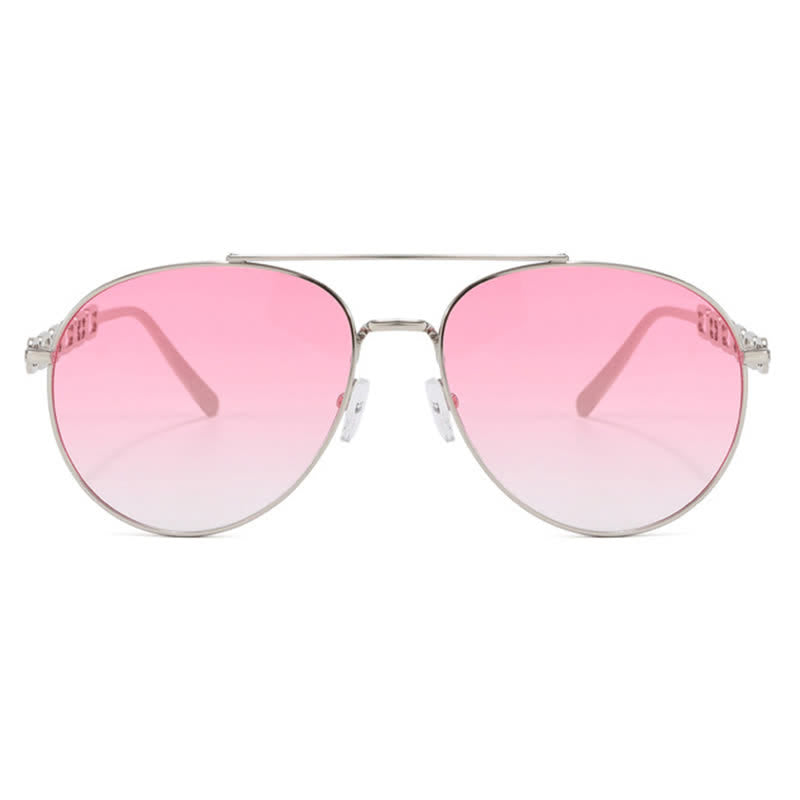 Spykay™ SG60842 Fashion Chain Temples Aviator Sunglasses