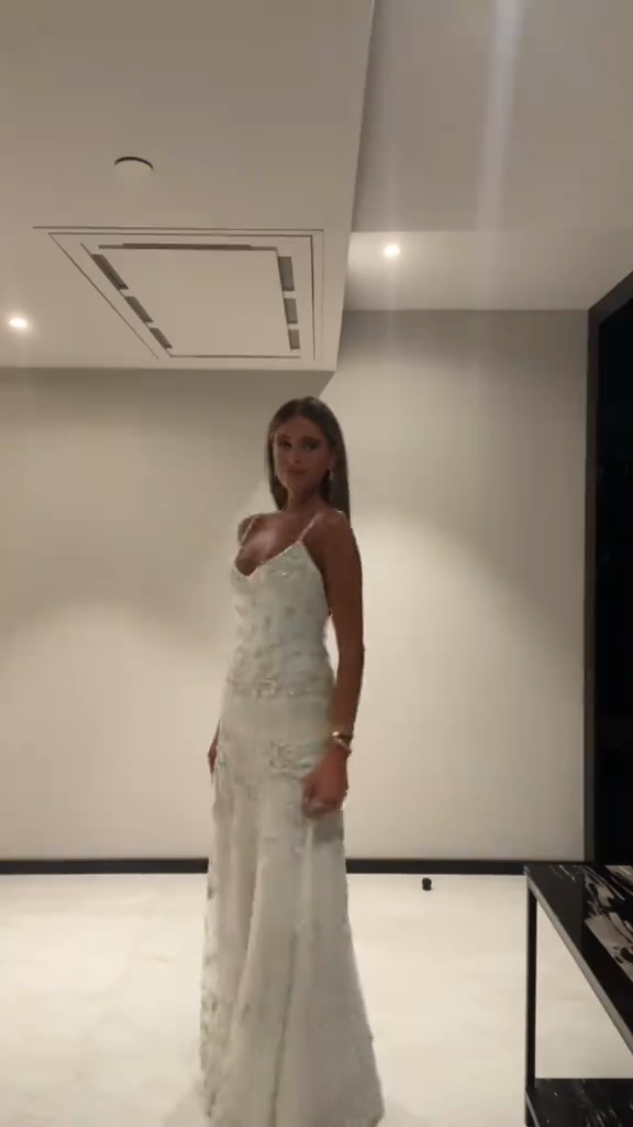 White Embellished Maxi Dress