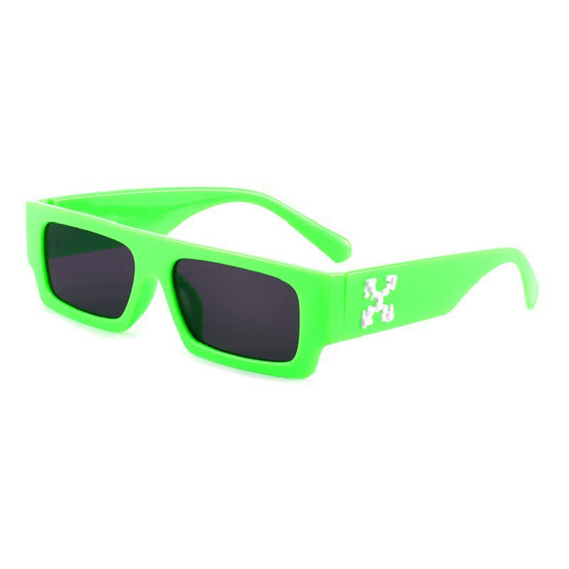 Spykay™ SG60844 Fashion 'X' Design Rectangle Small Frame Sunglasses