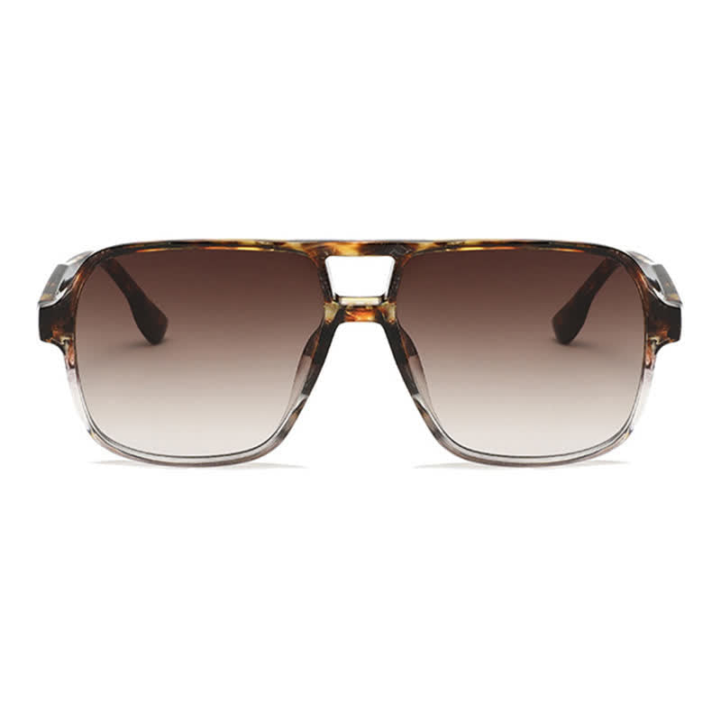 Spykay™ SG60730 Double Bridges Square Frame Vintage Sunglasses