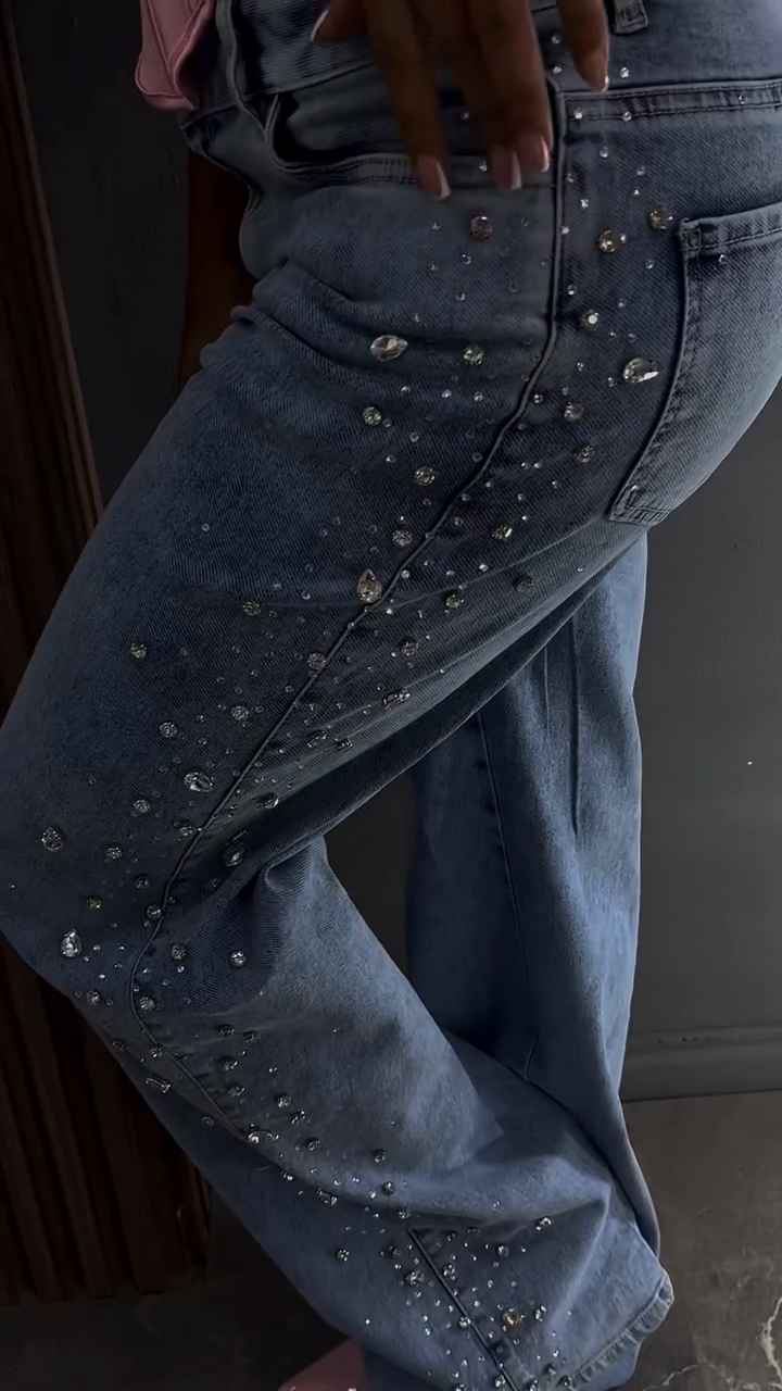 Embellished Flared Jeans
