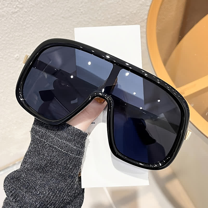 Spykay™ SG60952 Flat Top Double Bridges Oversized Trendy Aviator Sunglasses